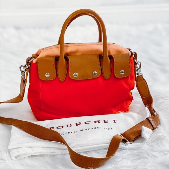 Orange and Tan Crossbody Bag - Picture 2 of 9